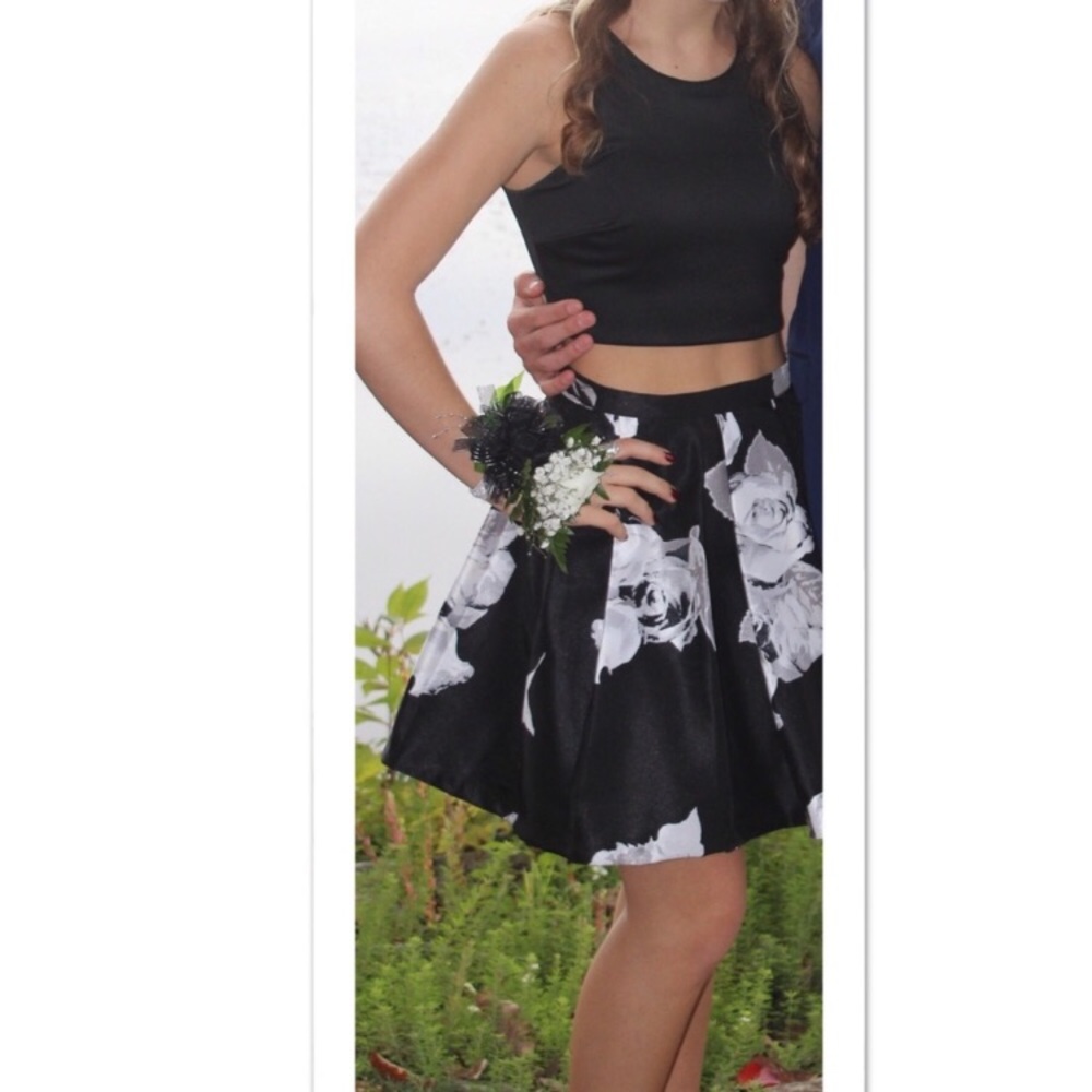 Sequin Hearts Two Piece Dress